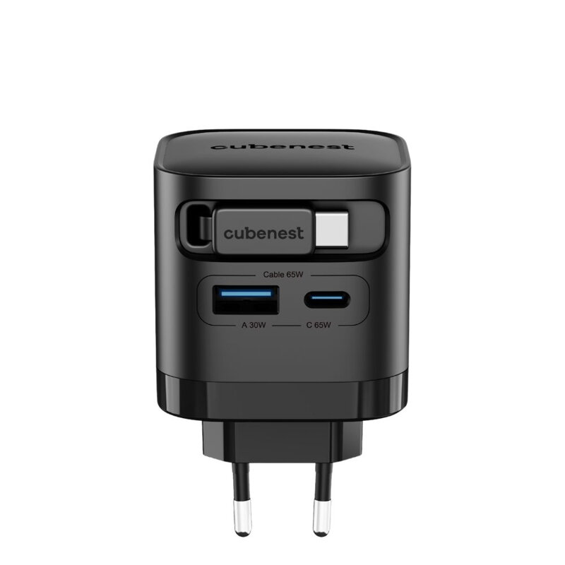 Cubenest PD GaN adapter kábellel 65W S3D2 Cubenest PD GaN adapter kábellel 65W S3D2