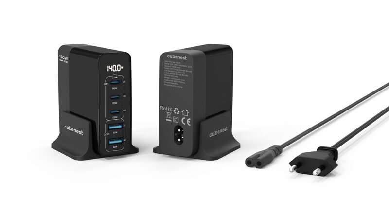 Cubenest PD GaN töltő 140W S5D0