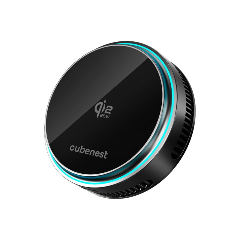 Cubenest Qi2.2 Hűtéssel ellátott vezeték nélküli mágneses autós töltő SQ1C2