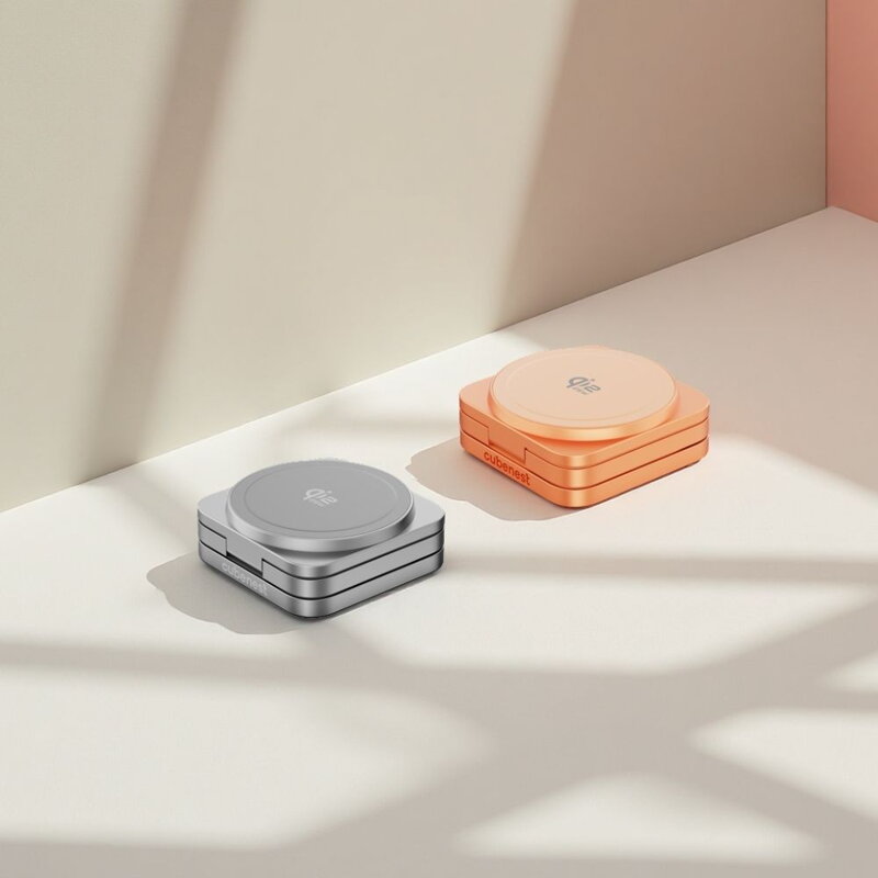 Cubenest Qi2.2 3 az 1-ben Összecsukható vezeték nélküli mágneses narancssárga töltő SQ312 Ultra