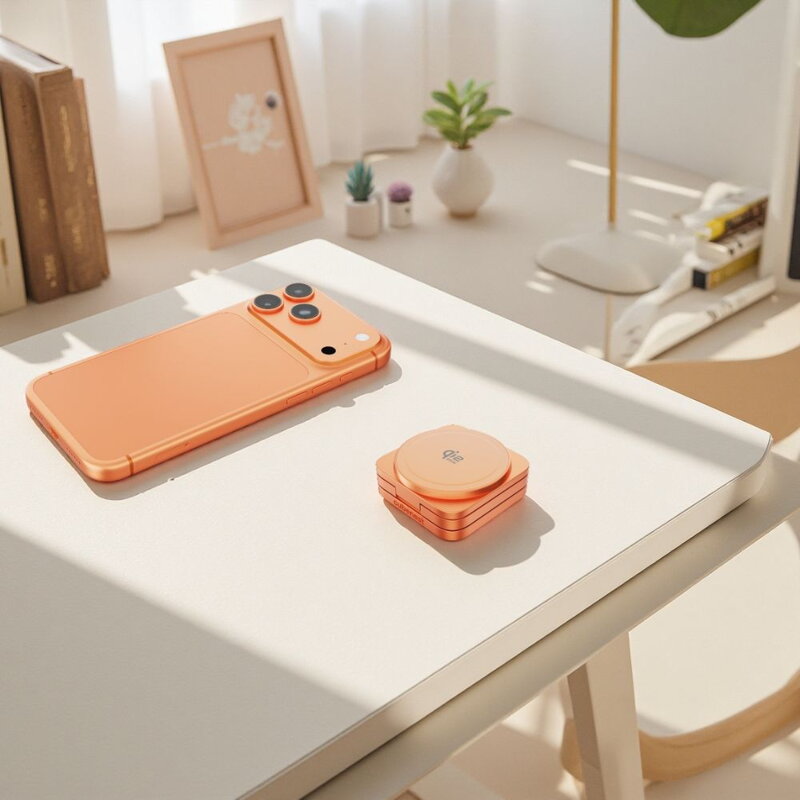 Cubenest Qi2.2 3 az 1-ben Összecsukható vezeték nélküli mágneses narancssárga töltő SQ312 Ultra