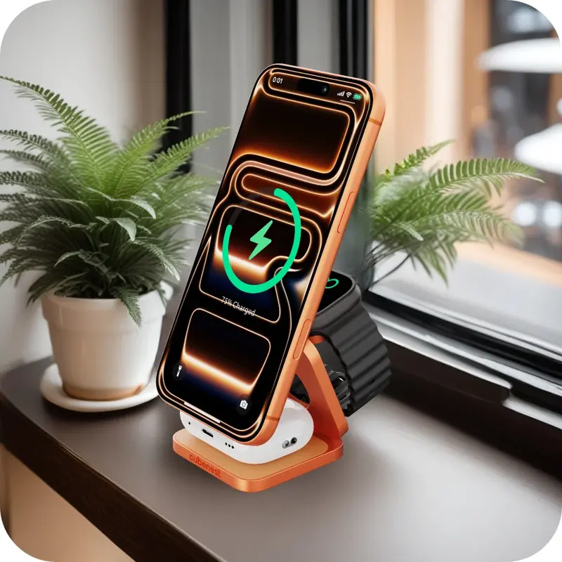 Qi2.2 3 az 1-ben Összecsukható MagSafe töltő Qi2.2 3 az 1-ben Összecsukható MagSafe töltő