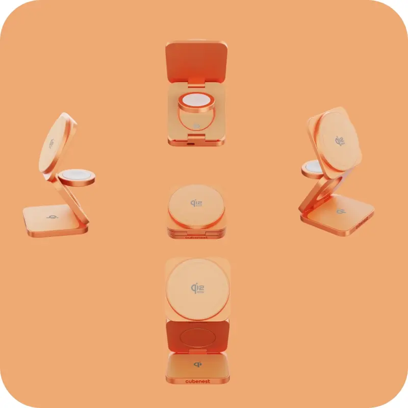 Qi2.2 3 az 1-ben Összecsukható MagSafe töltő Qi2.2 3 az 1-ben Összecsukható MagSafe töltő