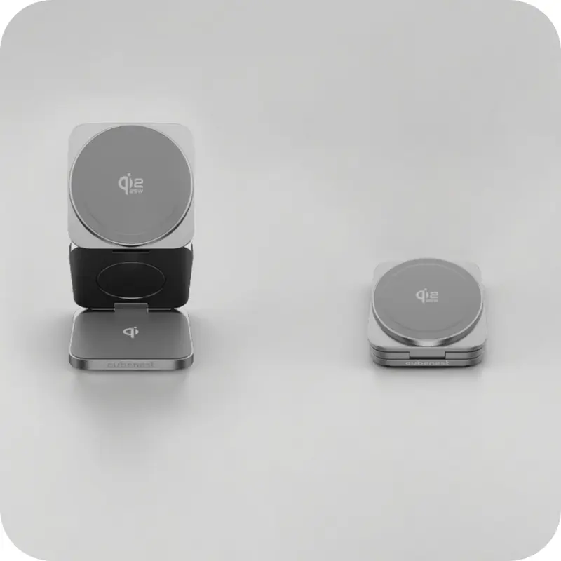 Qi2 3 az 1-ben Összecsukható MagSafe töltő