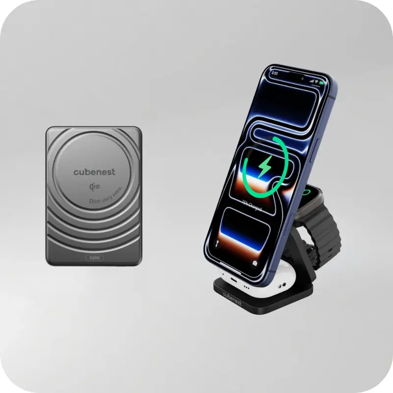 Qi2.2 3 az 1-ben Összecsukható MagSafe töltő