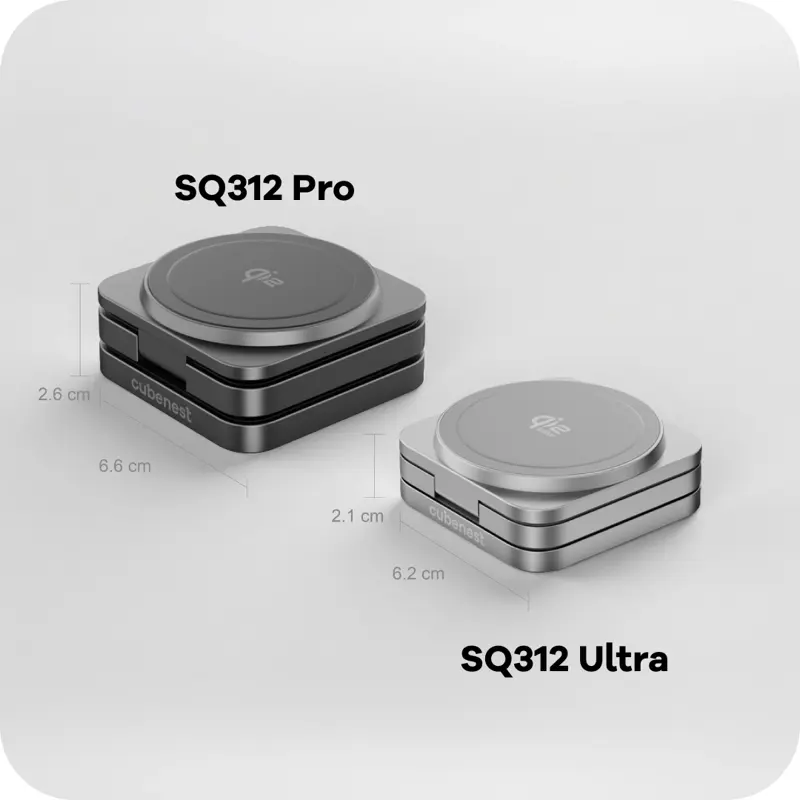 Qi2.2 Skládací MagSafe nabíječka 3v1
