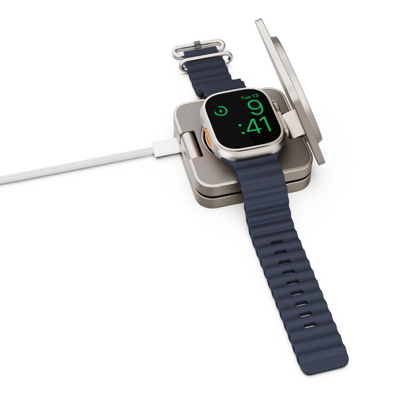 Cubenest Qi2.2 3 az 1-ben Összecsukható vezeték nélküli mágneses titán töltő SQ312 Pro