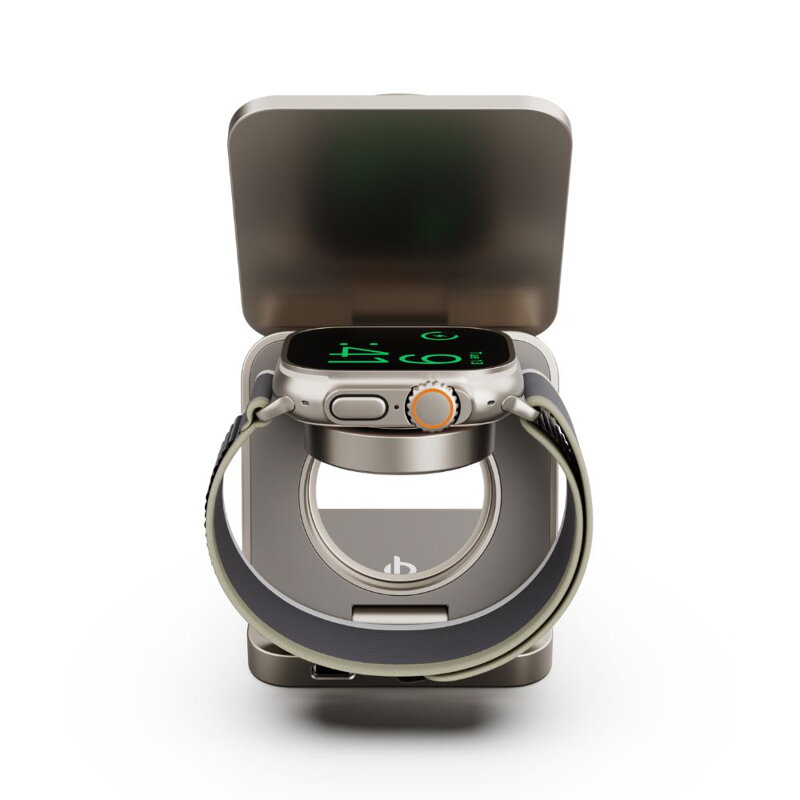 Cubenest Qi2.2 3 az 1-ben Összecsukható vezeték nélküli mágneses titán töltő SQ312 Pro