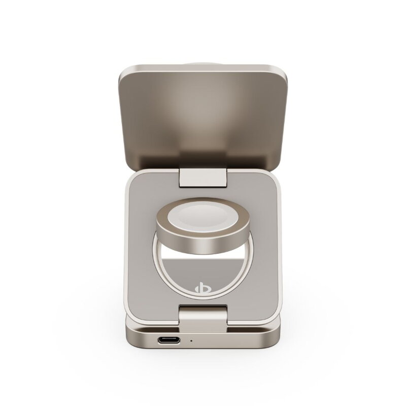 Cubenest Qi2.2 3 az 1-ben Összecsukható vezeték nélküli mágneses titán töltő SQ312 Pro