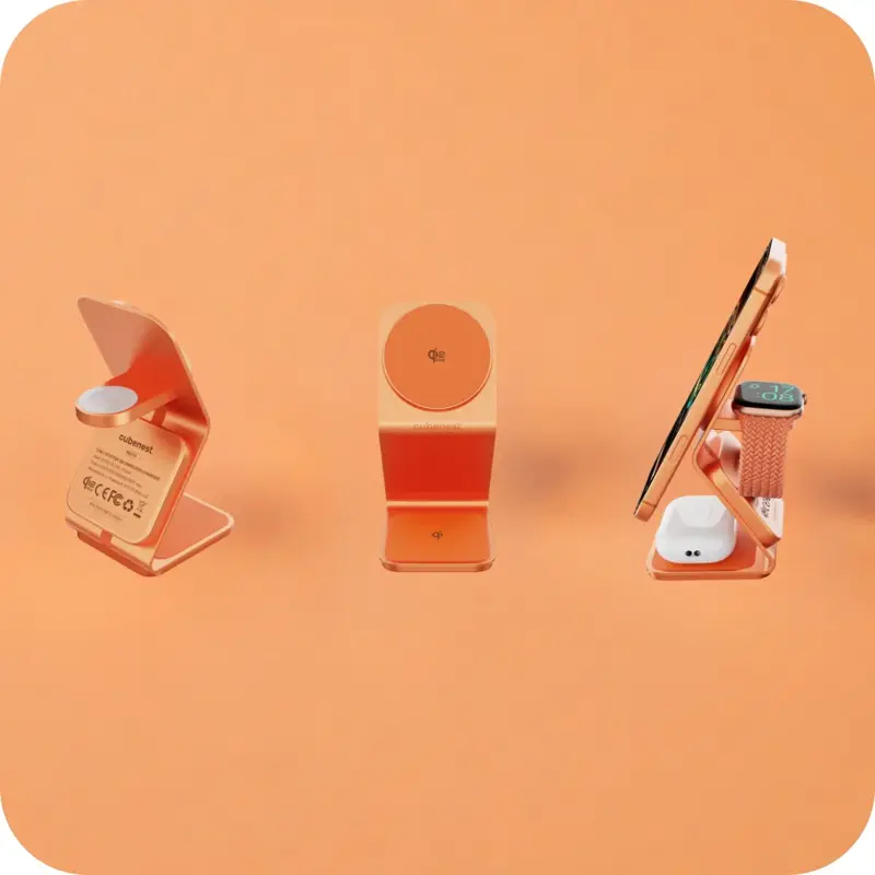 Qi2.2 3 az 1-ben Összecsukható MagSafe töltő