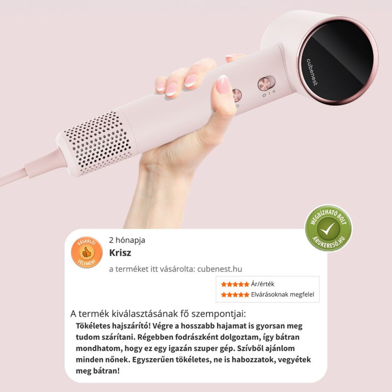 Cubenest SwiftDry SDHD01 rózsaszín hajszárító
