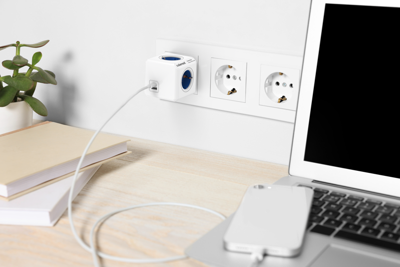Cubenest PowerCube Original USB A+C PD 20 W kék