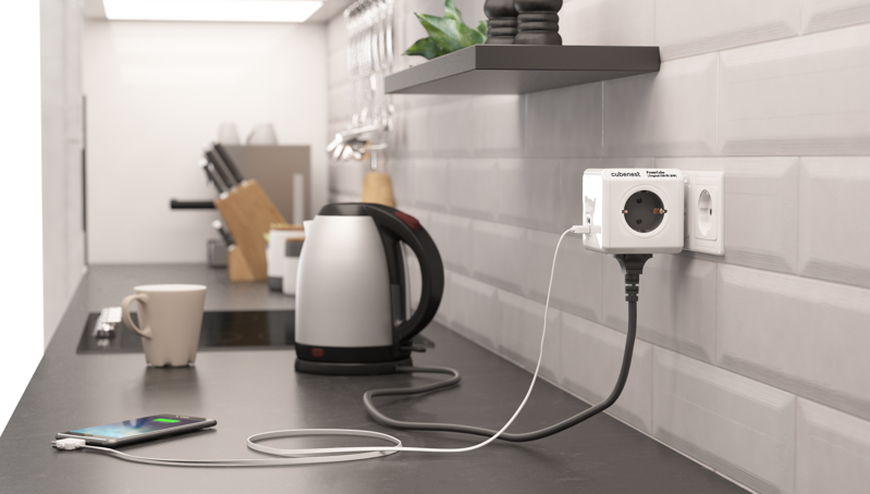 Cubenest PowerCube Original USB A+C PD 20 W szürke