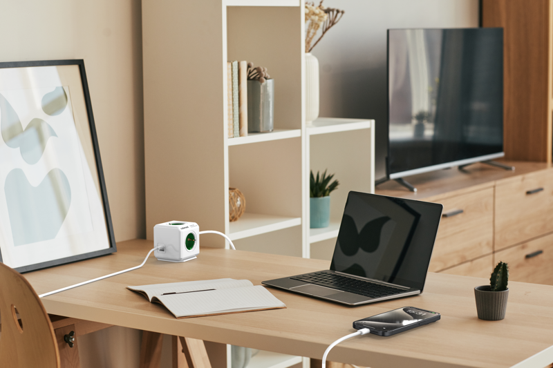Cubenest PowerCube Extended USB A+C PD 20 W zöld